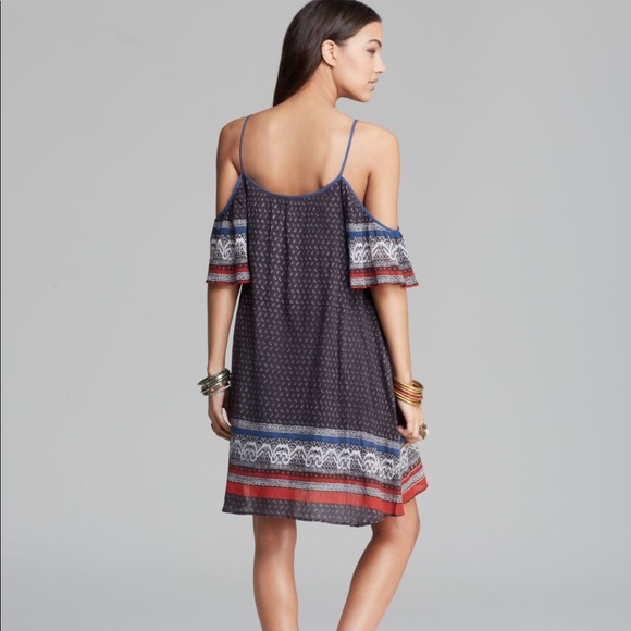 Free People Printed Cold Shoulder Dress - Picture 4 of 6